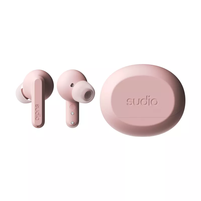 Sudio A3 Pro True Wireless Bluetooth slúchadlá s aktívnym potlačením hluku, ružová A1PROPNK