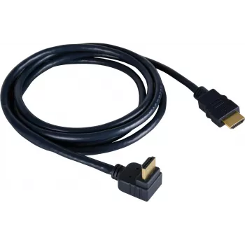 Kramer C-HM/RA-3 High-Speed HDMI kábel s Ethernetom, zahnutý na rovný, 0,9 m, sivý, 4K 97-0143003