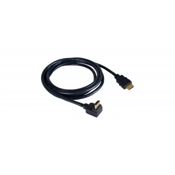 Kramer C-HM/RA-3 High-Speed HDMI kábel s Ethernetom, zahnutý na rovný, 0,9 m, sivý, 4K 97-0143003