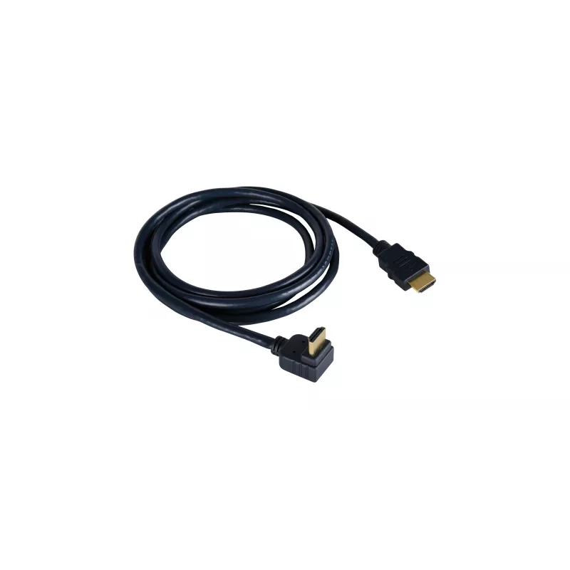 Kramer C-HM/RA-3 High-Speed HDMI kábel s Ethernetom, zahnutý na rovný, 0,9 m, sivý, 4K 97-0143003