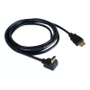 Kramer C-HM/RA-3 High-Speed HDMI kábel s Ethernetom, zahnutý na rovný, 0,9 m, sivý, 4K 97-0143003
