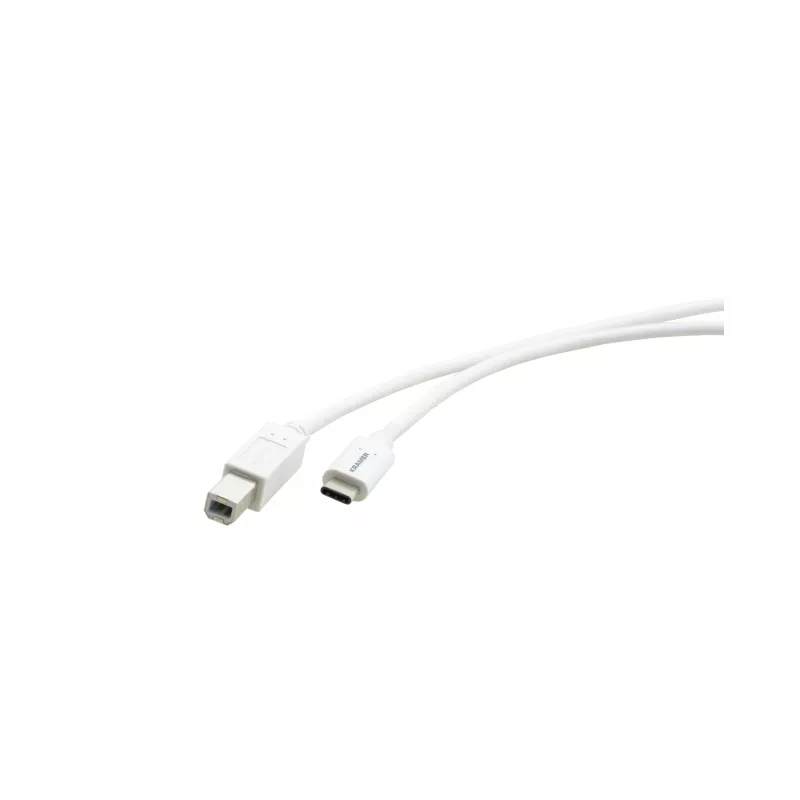 Kramer C-USB/CB-10 USB 2.0 kábel, konektor samec USB-C na konektor samec USB-B, 3 m, biely 96-02357110