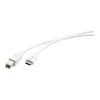 Kramer C-USB/CB-10 USB 2.0 kábel, konektor samec USB-C na konektor samec USB-B, 3 m, biely 96-02357110