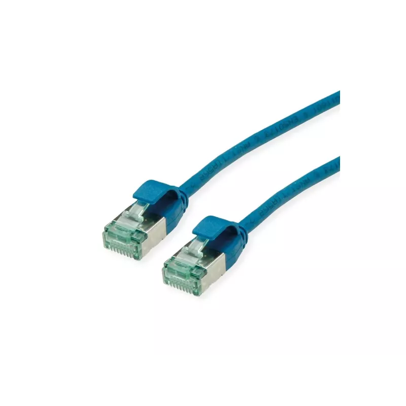 ROLINE RM U/FTP Patch kábel Cat.6A/Class EA SLIM modrý 0,3 m - FTP 21.45.3341