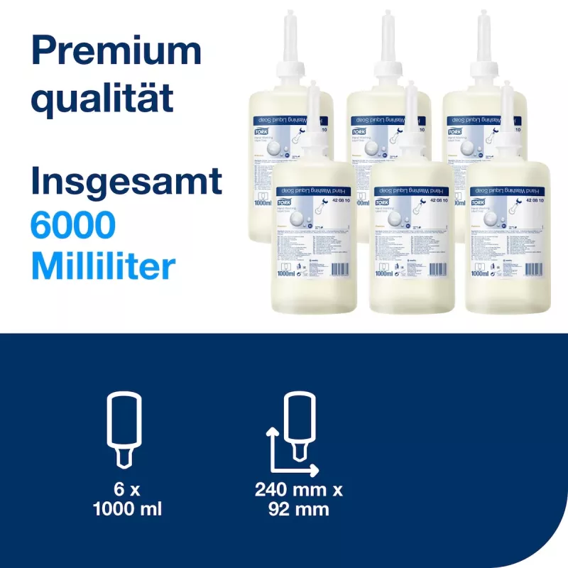 TORK S1 Premium tekuté mydlo 1 l, 1 ks (420810)
