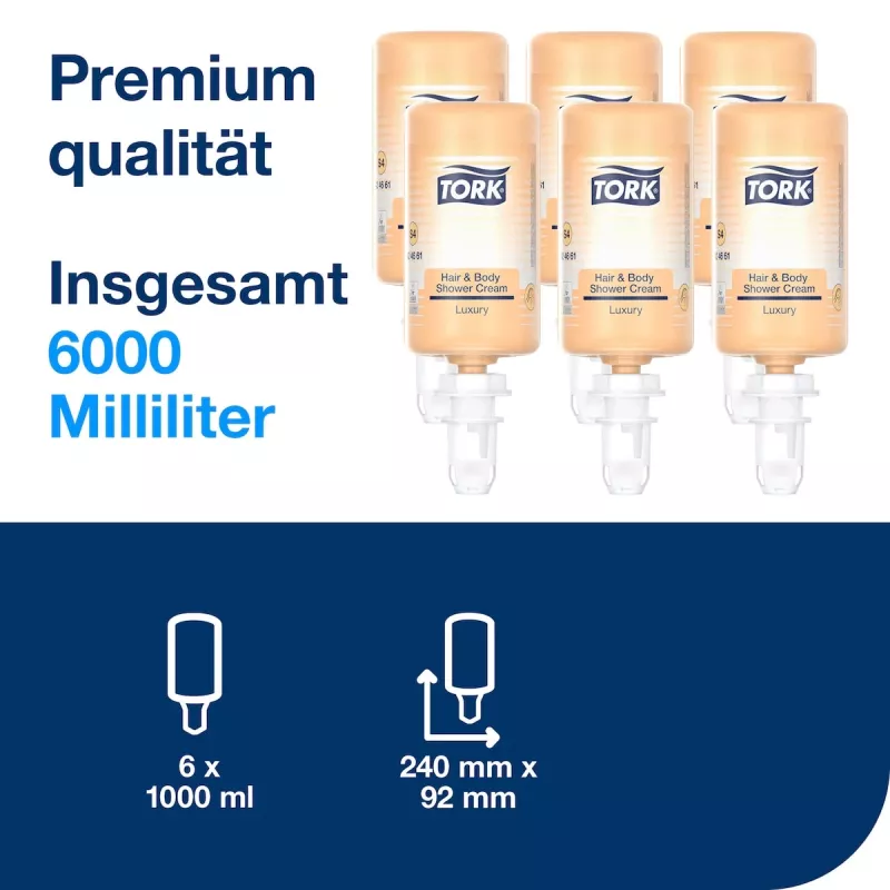 TORK S4 Luxurious 3-in-1 Premium sprchový krém 1,0 l (424661)