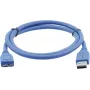 Kramer C-USB3/MICROB USB 3.2 Gen 1 kábel, USB-A na Micro-USB B, 1,8 m, modrý 96-02356006