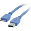 Kramer C-USB3/MICROB USB 3.2 Gen 1 kábel, USB-A na Micro-USB B, 1,8 m, modrý 96-02356006