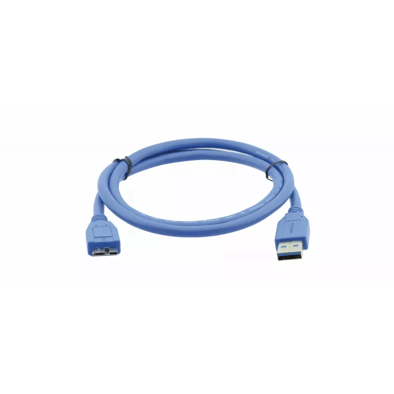 Kramer C-USB3/MICROB USB 3.2 Gen 1 kábel, USB-A na Micro-USB B, 1,8 m, modrý 96-02356006