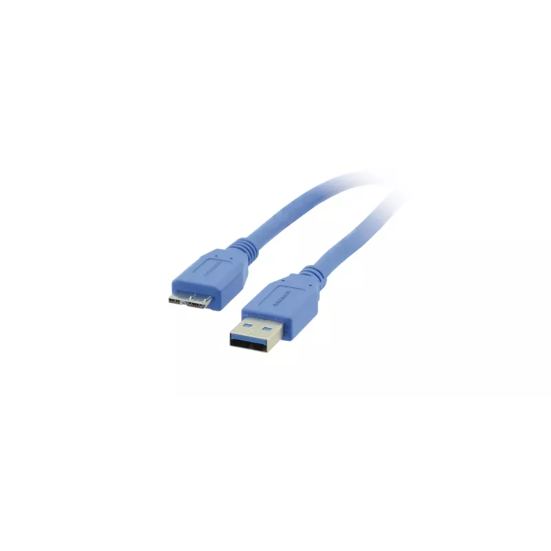 Kramer C-USB3/MICROB USB 3.2 Gen 1 kábel, USB-A na Micro-USB B, 1,8 m, modrý 96-02356006