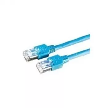 Dätwyler 21.05.8104 10 m SFTP Cat5e patch kábel, RJ-45 na RJ-45, bezhalogénový, modrý
