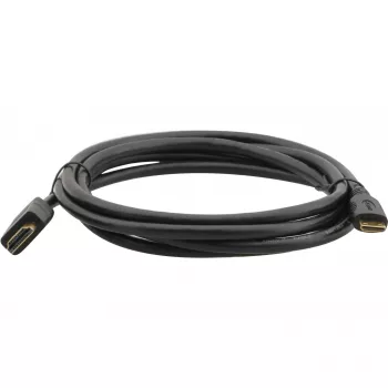 Kramer C-HM/HM/A-C-6 High-Speed HDMI kábel s Ethernetom, Mini HDMI Type-C konektor samec na HDMI Type-A konektor samec, 1,8 m, čierny 97-01115006