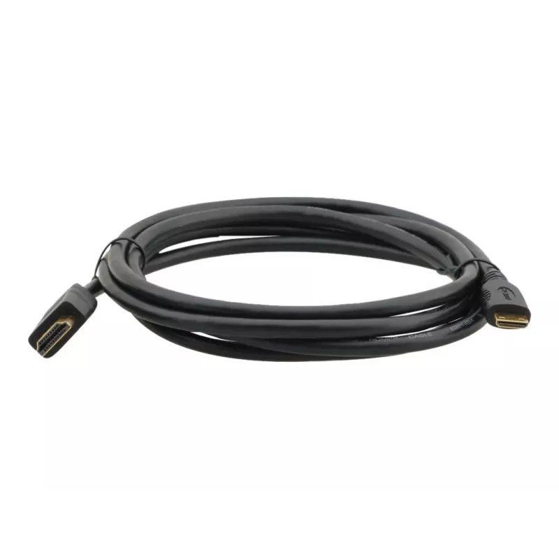 Kramer C-HM/HM/A-C-6 High-Speed HDMI kábel s Ethernetom, Mini HDMI Type-C konektor samec na HDMI Type-A konektor samec, 1,8 m, čierny 97-01115006