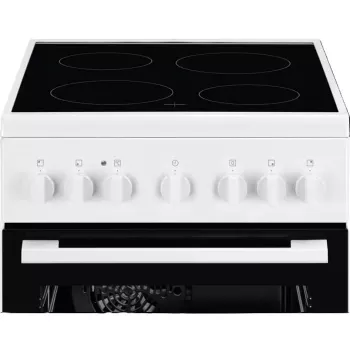 Electrolux 300 Series voľne stojaci elektrický sporák s elektrickou rúrou, biela, 50 cm