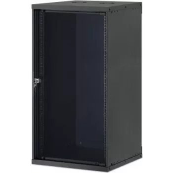 Intellinet 19 palcová sieťová nástenná skriňa, Basic Line, 20U, hĺbka 560 mm, čierna RAL 9005 (716796)