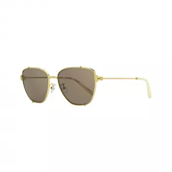 Tory Burch dámske hranaté slnečné okuliare TY6105, tmavý havannový rám, hnedé gradientové šošovky, 55 mm TY6105-32787N