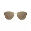 Tory Burch dámske hranaté slnečné okuliare TY6105, tmavý havannový rám, hnedé gradientové šošovky, 55 mm TY6105-32787N