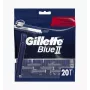 Gillette Blue II jednorazové holiče pre mužov, 20 ks, dvojité čepele s Lubrastrip 7702018466757