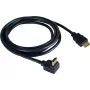 Kramer C-HM/RA-6 High-Speed HDMI kábel s Ethernetom, HDMI konektor samec na pravouhlý HDMI konektor samec, 1,8 m, trojité tienenie, sivý, podpora 4K 97-0143006