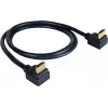 Kramer C-HM/RA-6 High-Speed HDMI kábel s Ethernetom, HDMI konektor samec na pravouhlý HDMI konektor samec, 1,8 m, trojité tienenie, sivý, podpora 4K 97-0143006