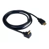 Kramer C-HM/RA-6 High-Speed HDMI kábel s Ethernetom, HDMI konektor samec na pravouhlý HDMI konektor samec, 1,8 m, trojité tienenie, sivý, podpora 4K 97-0143006