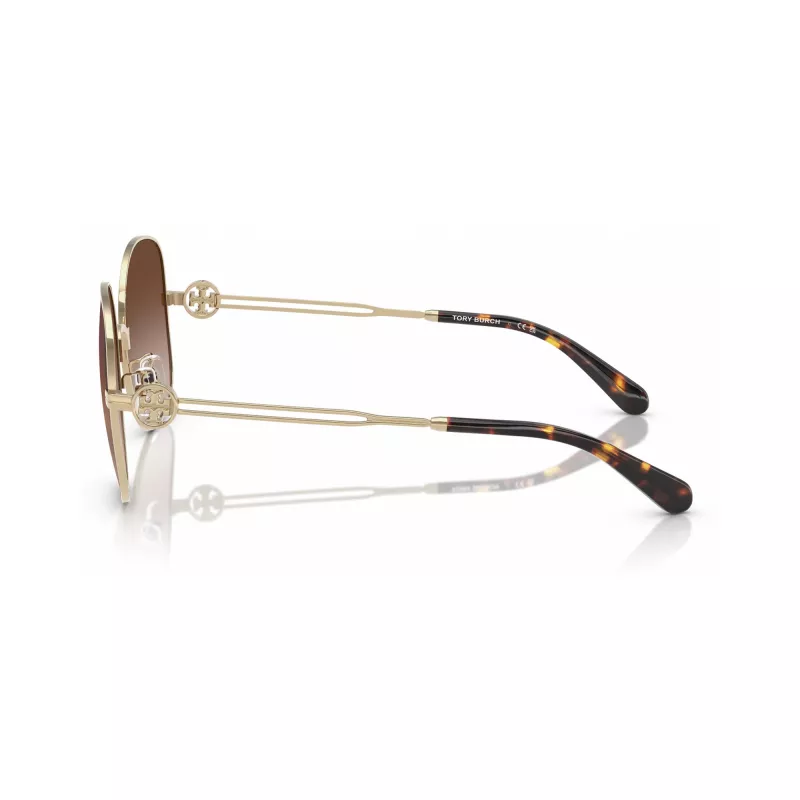 Tory Burch TY6112-334613 dámske slnečné okuliare Butterfly Dark Havana hnedá Gradient 56/16/140 mm