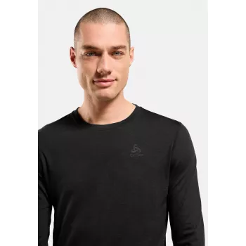 Odlo Merino 200 BL Top Crew Neck LS spodná vrstva tričko - čierna - XXL