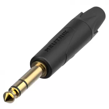 Neutrik NP3XX-AU-0 1/4 palca TRS jack konektor samec so zlátenými kontaktmi