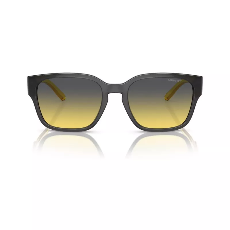 Arnette AN4325-27862Q unisex hranaté slnečné okuliare, sivý rám, sivé polykarbonátové sklá, 54-19-145 mm