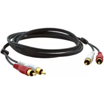 Kramer C-2RAM/2RAM-1 RCA konektor samec na RCA konektor samec koaxiálny audio kábel 0,3m čierny 95-0202001