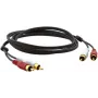 Kramer C-2RAM/2RAM-1 RCA konektor samec na RCA konektor samec koaxiálny audio kábel 0,3m čierny 95-0202001