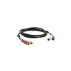 Kramer C-2RAM/2RAM-1 RCA konektor samec na RCA konektor samec koaxiálny audio kábel 0,3m čierny 95-0202001