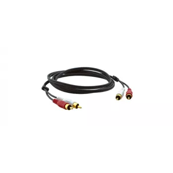 Kramer C-2RAM/2RAM-1 RCA konektor samec na RCA konektor samec koaxiálny audio kábel 0,3m čierny 95-0202001