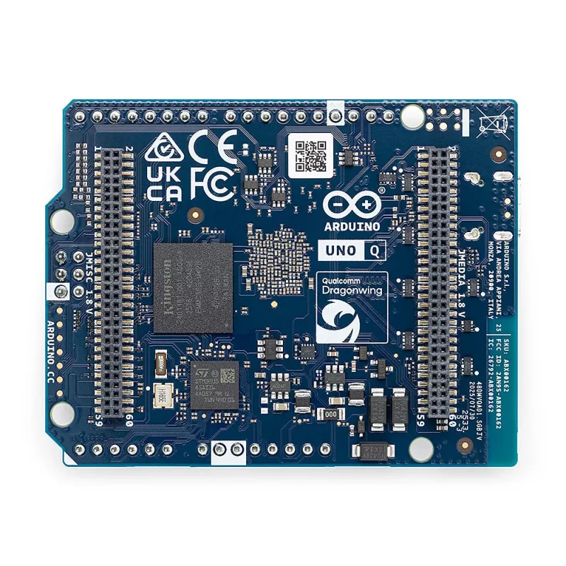 Arduino Uno Q ABX00162 Vývojová doska, 2 GB / 16 GB eMMC, 4 x 2,0 GHz
