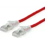 Dätwyler CAT 6a SFTP PiMF LSZH patch kábel, RJ-45 konektor samec na RJ-45 konektor samec, 15 m, červený, 10 Gbps, 500 MHz, Snagless 21.05.0616