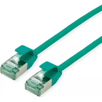 ROLINE RM U/FTP patch kábel Cat.6A/Class EA SLIM zelený 0,5m - FTP (21.45.3332)