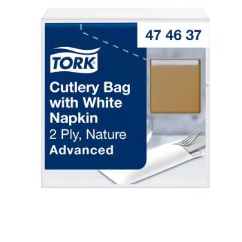 TORK 100 obaly na príbor hnedé 6,0 x 19,5 cm (474637)