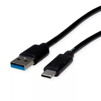 ROLINE RM USB 3.2 Gen 2 kábel, USB A-C, ST/ST, čierna, 2 m 11.45.9012