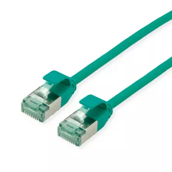 ROLINE RM U/FTP patch kábel Cat.6A/Class EA SLIM zelený 5m - FTP (21.45.3337)