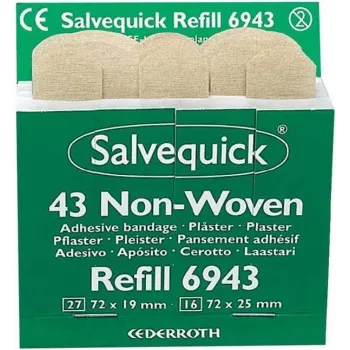 SÖHNGEN Salvequick netkané náplasti, 43 ks, telové, hypoalergénne, bez latexu 1009943