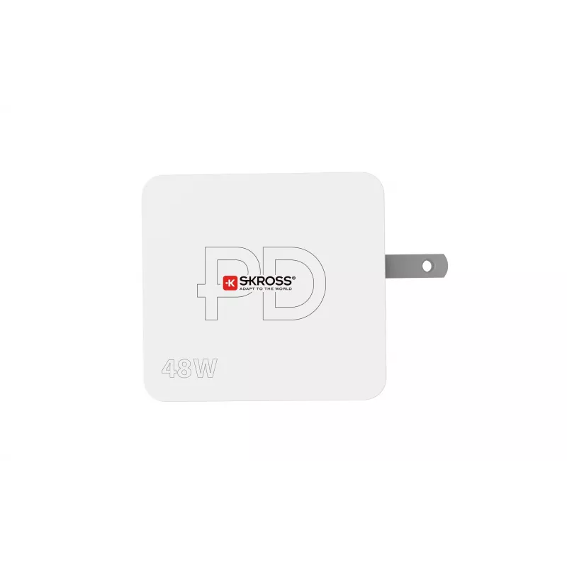 SKROSS Multipower Combo+ US 48W USB nástenná nabíjačka s USB-C PD a 3 USB-A portami SKKT000348WPDUSCCN