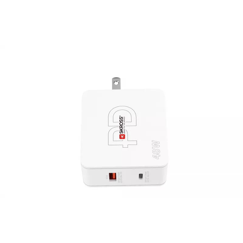 SKROSS Multipower Combo+ US 48W USB nástenná nabíjačka s USB-C PD a 3 USB-A portami SKKT000348WPDUSCCN