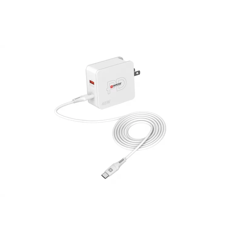 SKROSS Multipower Combo+ US 48W USB nástenná nabíjačka s USB-C PD a 3 USB-A portami SKKT000348WPDUSCCN