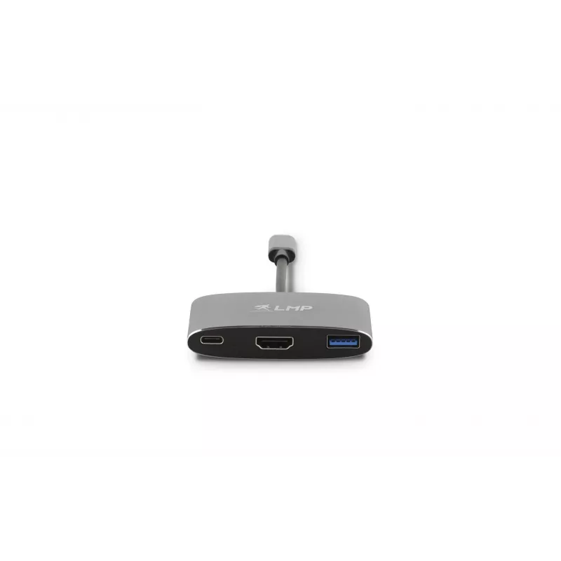 LMP USB-C Combo Hub - HDMI, 3x USB-A, USB-C PD 60W, 5Gbps, vesmírne sivý hliník pre MacBook 12