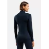 Odlo dámsky Merino 200 BL top rolák dlhý rukáv half zip spodná vrstva - Dark Sapphire, veľkosť M