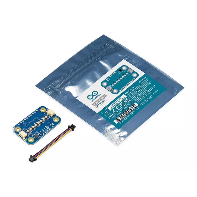 Arduino ABX00109 Modulino Pixels adresovateľný RGB LED ovládač modul