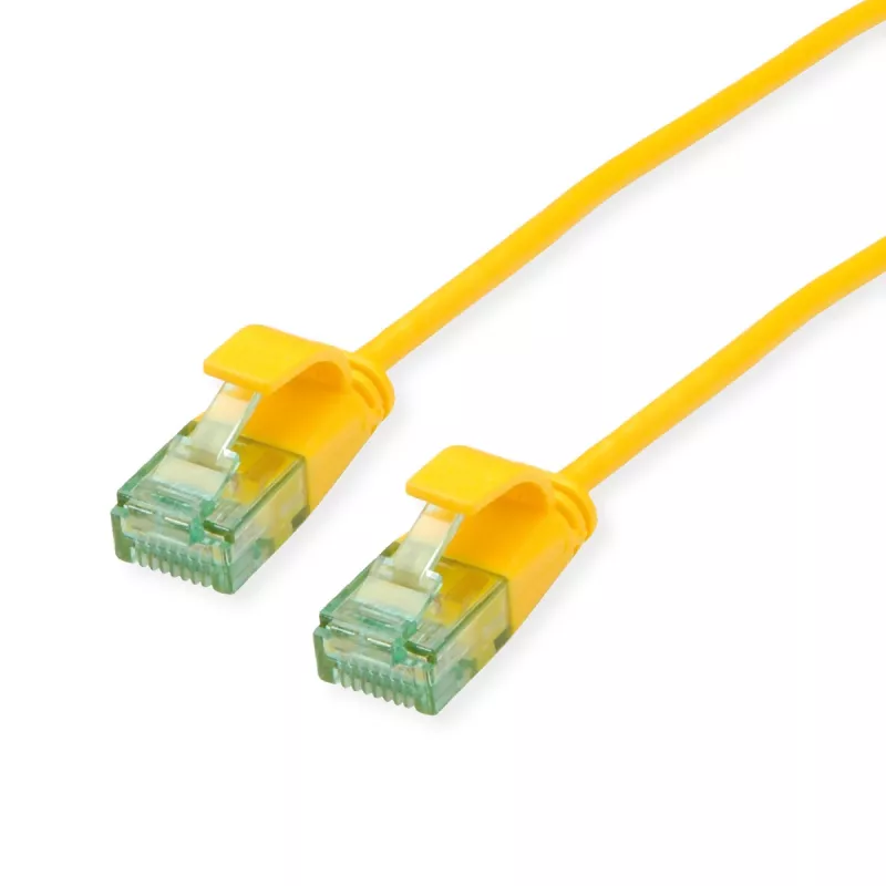 ROLINE RM UTP patch kábel Cat.6A/Class EA SLIM žltý 3m - UTP 21.45.3426