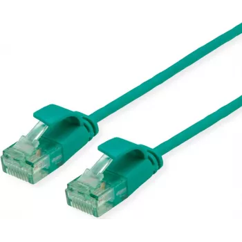 ROLINE RM UTP patch kábel Cat.6A/Class EA Slim zelená 0,3m 21.45.3431