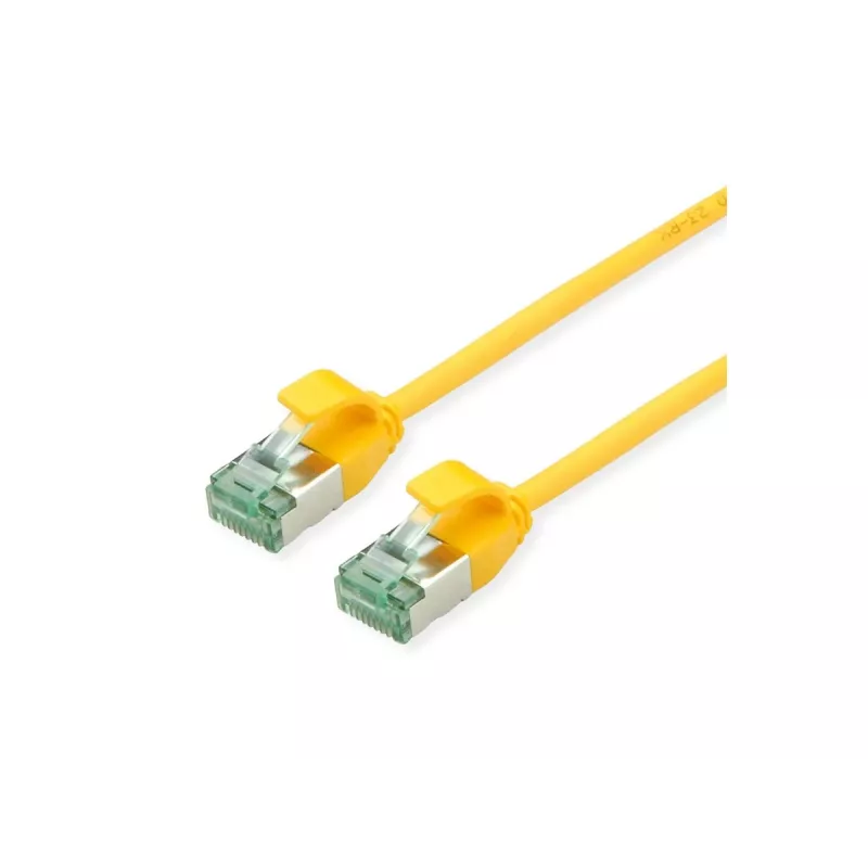 ROLINE RM U/FTP Patch kábel Cat.6A Class EA Slim žltý 1,5m 21.45.3324