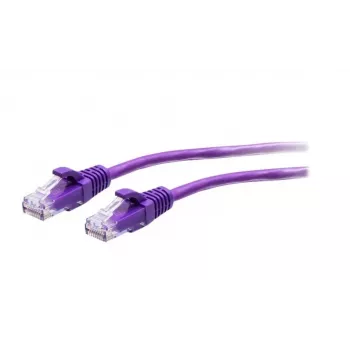C2G 0,3m Cat6a Slim Ethernet Patch kábel U/UTP RJ-45 fialová 28 AWG